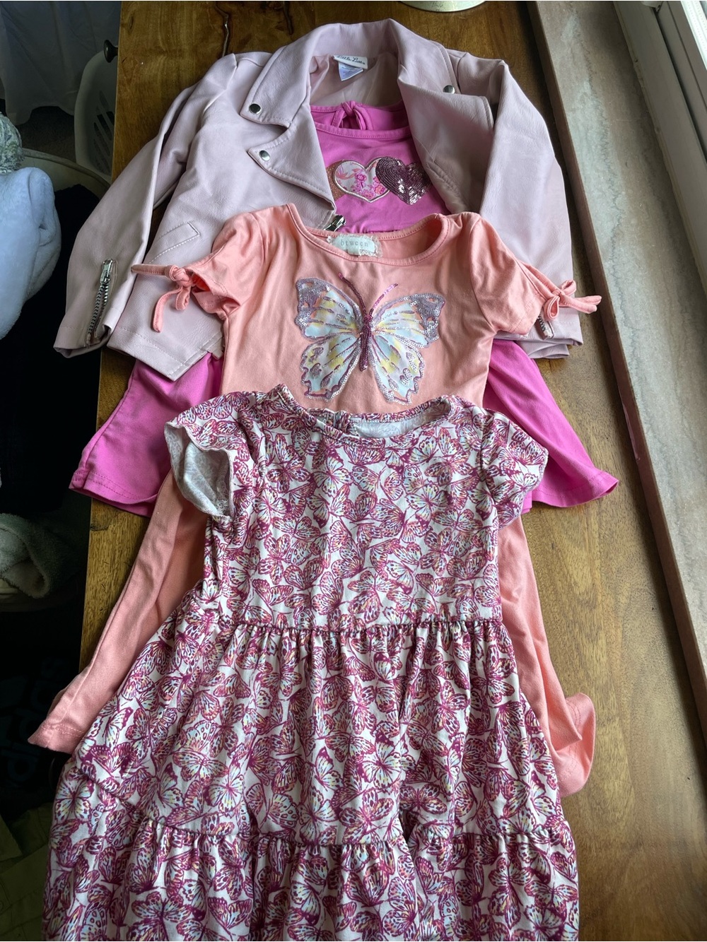 Pink Girls Dress Set and Jacket